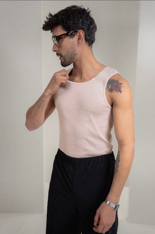 Nude Ripped Tank Top