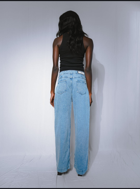 HIGH WAIST WIDE LEG JEAN'S