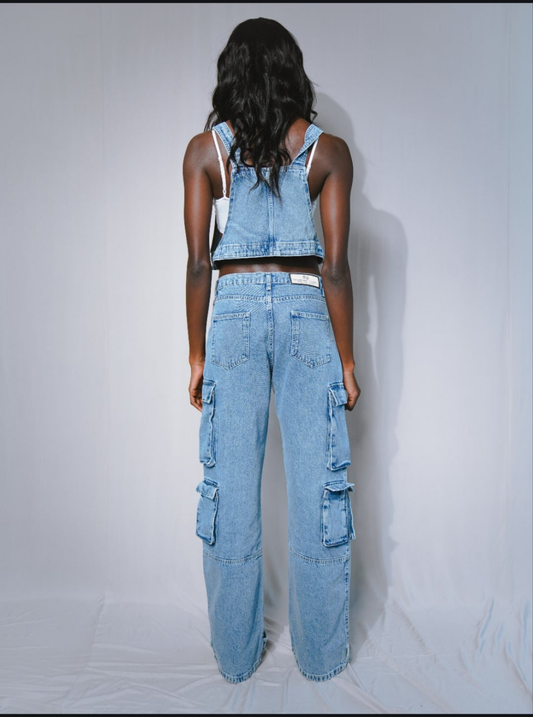 HIGHWAIST CARGO JEAN'S