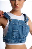DENIM TOP DARK BLUE