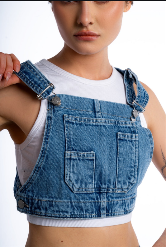 DENIM TOP DARK BLUE