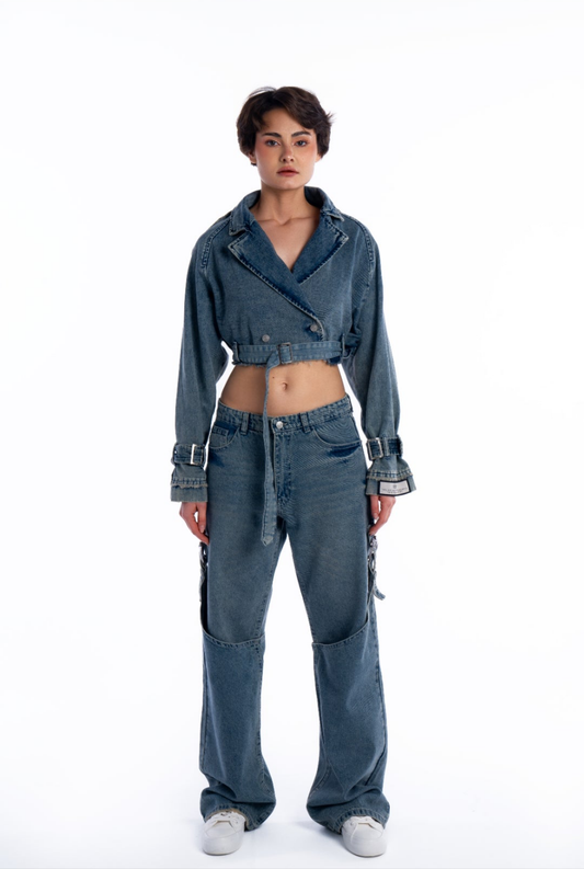 CROPPED TRENCH COAT