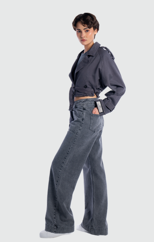 HIGH WAIST WIDE LEG JEAN'S